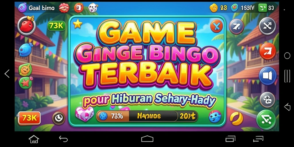 Tampilan gameplay seru di dalam game Bingo 73K.