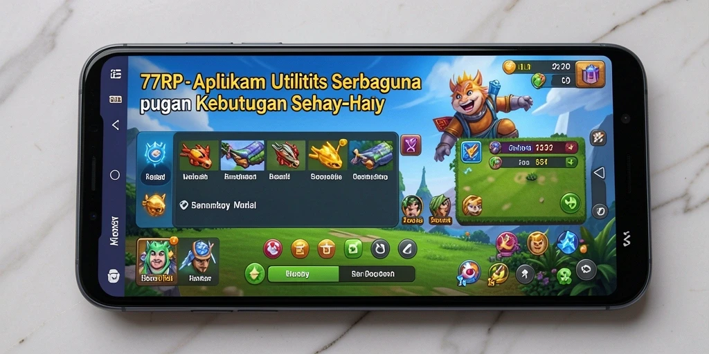Tampilan antarmuka 77RP yang intuitif dan ramah pengguna.