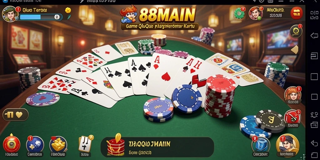 Screenshot gameplay QiuQiu yang seru di 88MAIN.