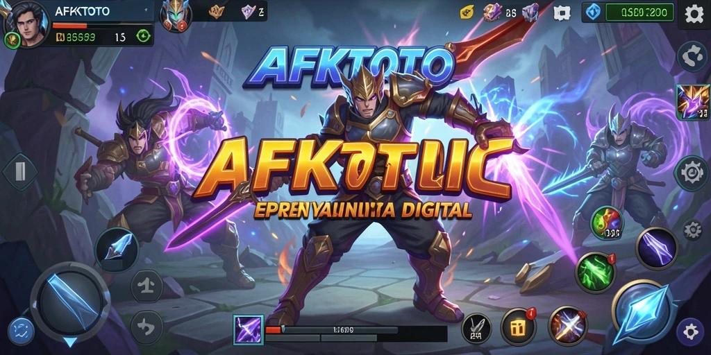 Tangkapan layar menampilkan aksi pertarungan seru dalam AFKTOTO.