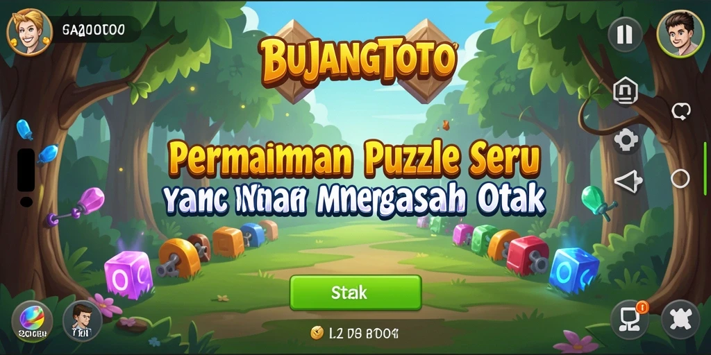 Screenshot gameplay BUJANGTOTO dengan tantangan puzzle yang menarik.