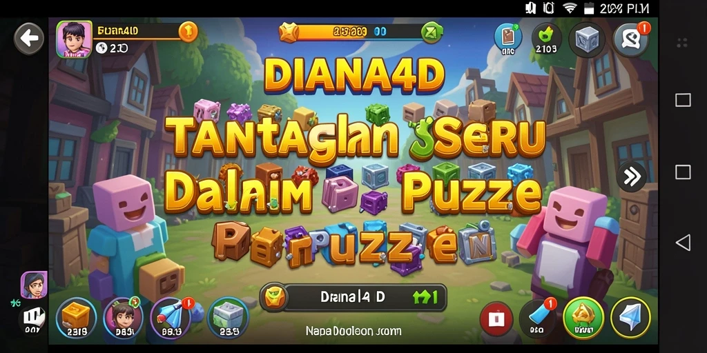 Tampilan gameplay DIANA4D yang menantang dan seru.
