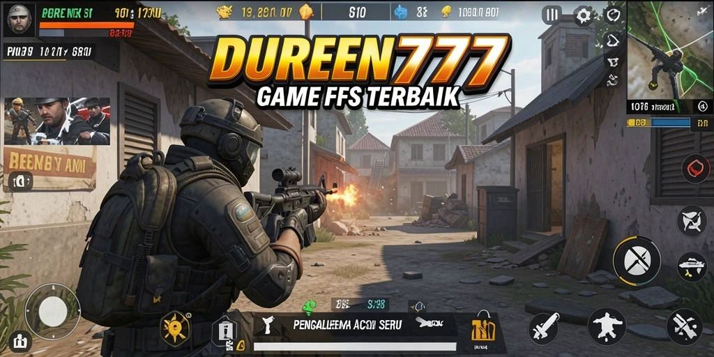 Tampilan mendebarkan dari gameplay DUREN777 yang penuh aksi FPS.