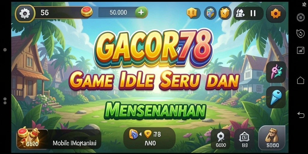 Screenshot utama GACOR78 menampilkan gameplay Idle yang santai dan menarik.
