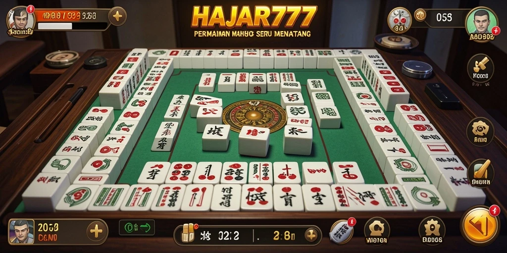 Gameplay seru dari HAJAR777 dengan ubin Mahjong