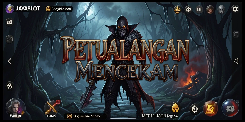 Tampilan menakutkan dari gameplay JAYASLOT yang mencekam.