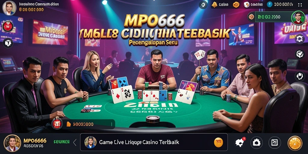Tampilan gameplay Live Casino di aplikasi MPO666 yang mengesankan.