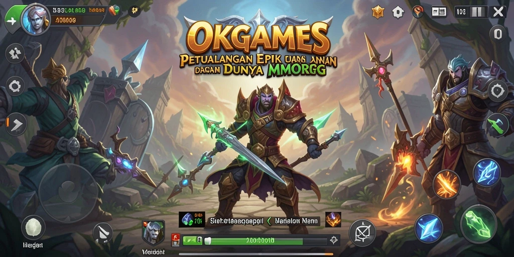 Gameplay <strong>OKGAMES</strong> yang penuh aksi dan kolaborasi antar pemain.