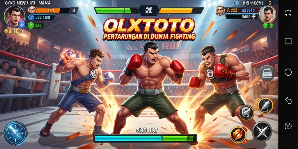 Screenshot OLXTOTO menampilkan aksi pertarungan yang mendebarkan dan grafis yang memukau.
