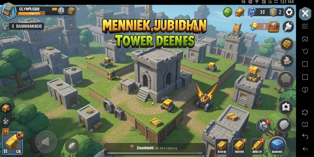 Tangkapan layar OLYMPUS88 menampilkan aksi menegangkan dalam pertahanan tower.