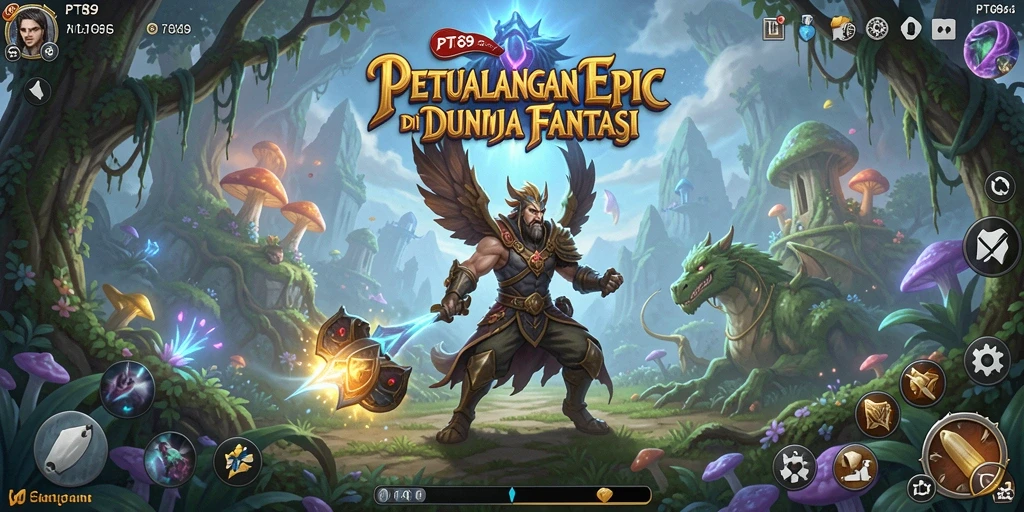 Tampilan menarik dalam gameplay RPG PT89 dengan karakter dan latar belakang yang epik.