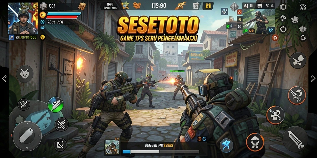 Gameplay SESETOTO yang menarik dan mendebarkan di arena pertempuran.
