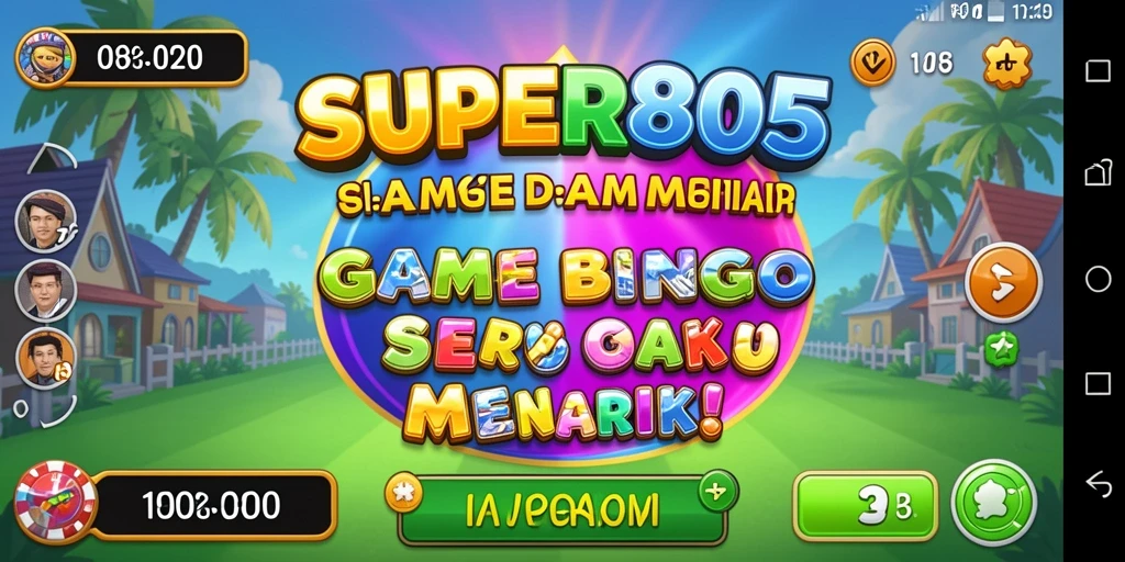 Tampilan gameplay utama dari SUPER805 yang seru dan menarik.
