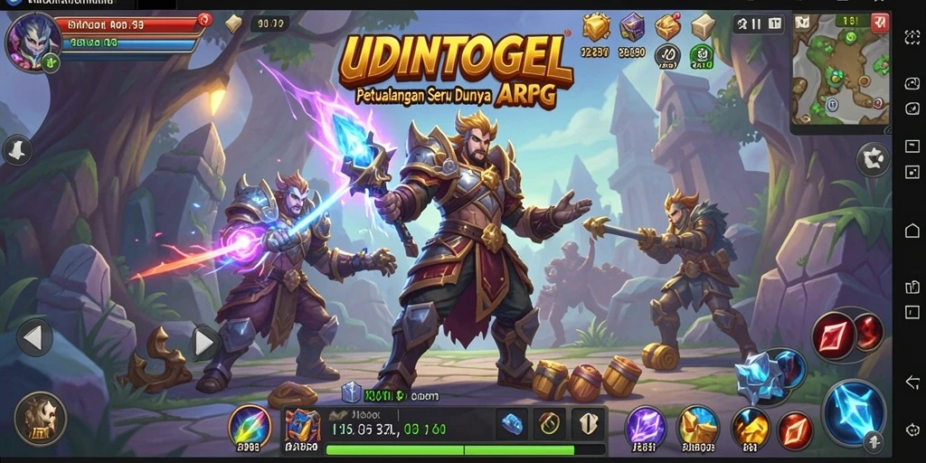 Tampilan gameplay menarik dari UDINTOGEL yang memikat.