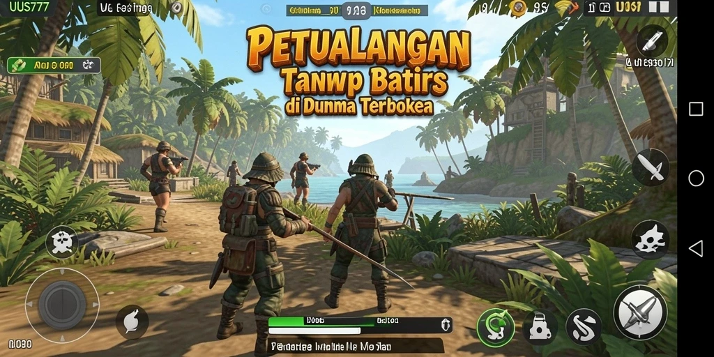 Screenshot UUS777 menampilkan momen epic dari gameplay Open World.